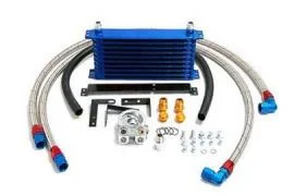 Oil cooler and pipes