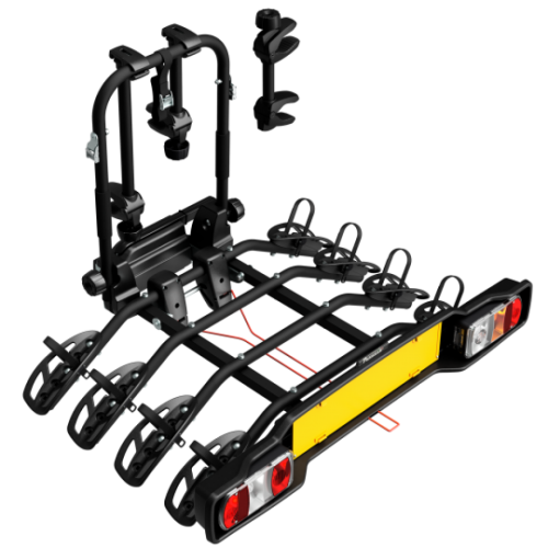 Towbar bike rack PERUZZO Parma 4 bikes Black 706/4N
