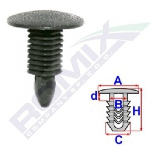 Trim clips ROMIX A175047 HONDA, HYUNDAI, KIA, LEXUS