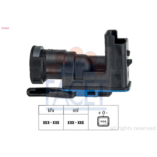 Pressure Sensor, brake booster FACET 10.3424