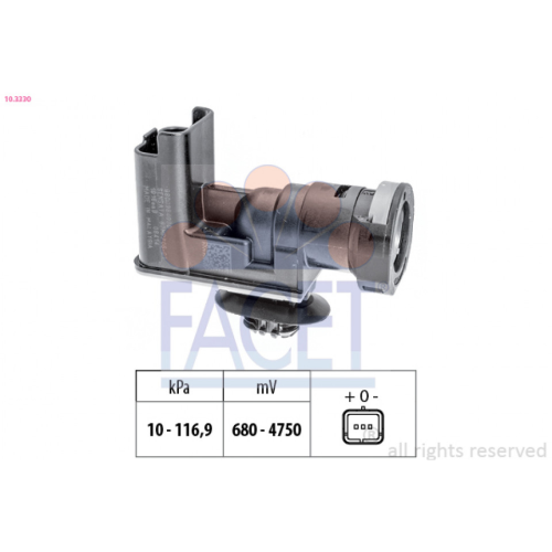 Pressure Sensor, brake booster FACET 10.3330