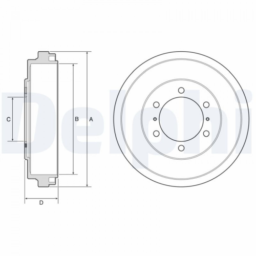 Brake Drum DELPHI BF631