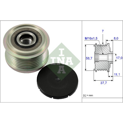 Alternator Freewheel Clutch INA 535 0128 10
