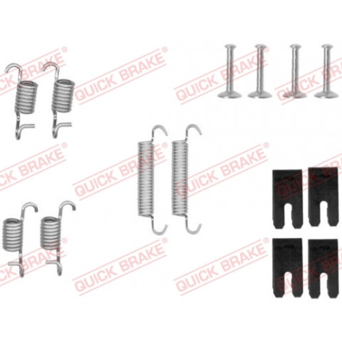 Accessory Kit, parking brake shoes QUICK BRAKE 105-0850