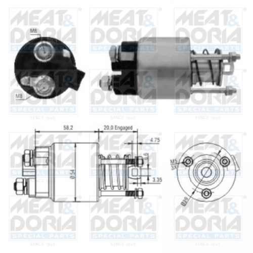 Solenoid Switch, starter MEAT & DORIA 46101