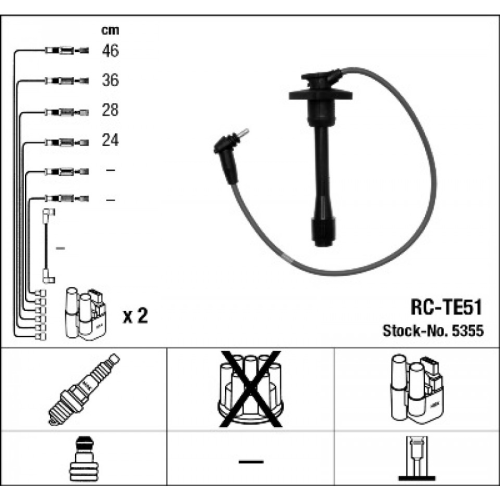 Ignition Cable Kit NGK 5355