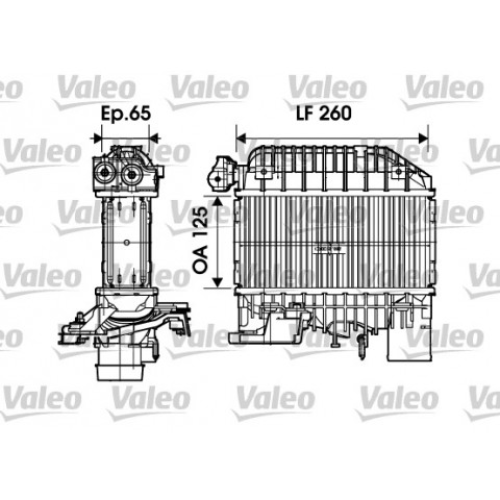 Intercooler, charger VALEO 817698