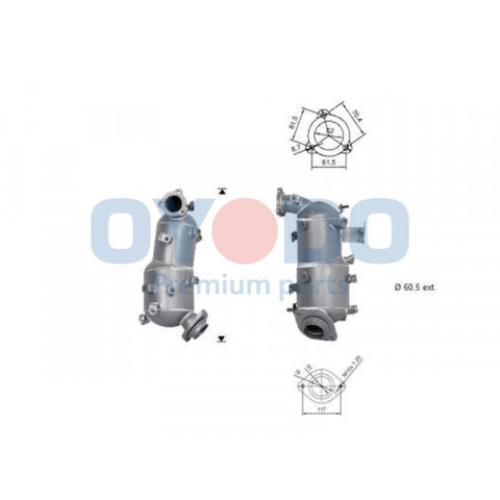 Soot/Particulate Filter, exhaust system Oyodo 20N0152-OYO