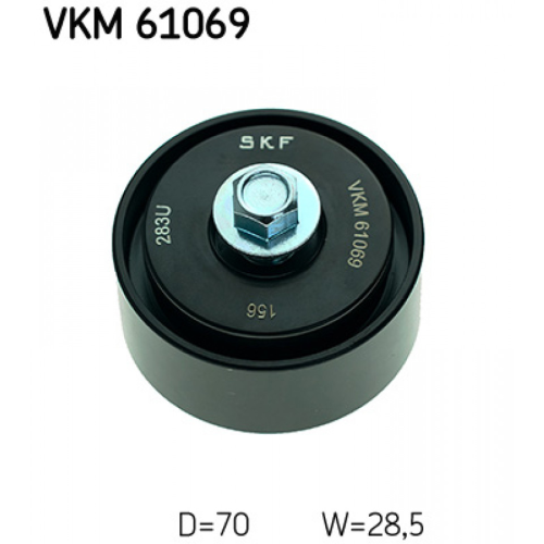 Deflection/Guide Pulley, v-ribbed belt SKF VKM 61069