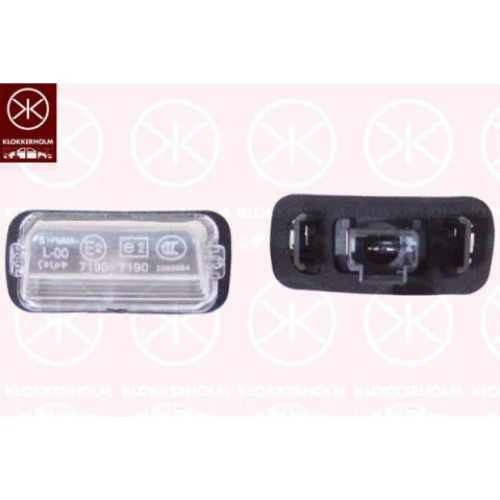Licence Plate Light KLOKKERHOLM 05510850