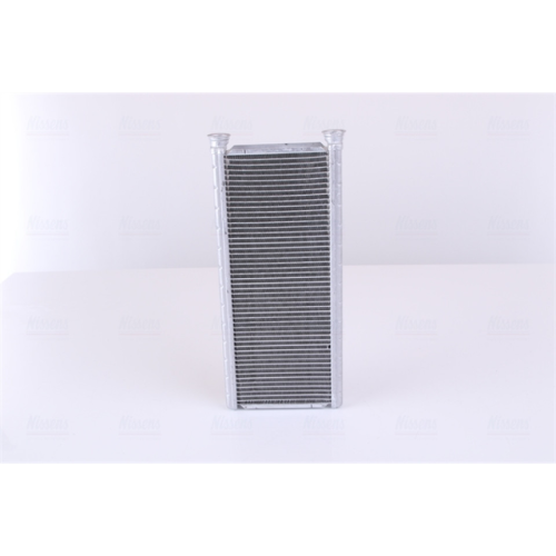 Heat Exchanger, interior heating NISSENS 707201 technical information Fitting Position:Front EAN:5707286479081 Model:** FIRST FIT ** Cooling fins material:Aluminium Core Depth [mm]:26 Core Length [mm]:104 Core Width [mm]:279 Inlet Diameter [mm]:19 Outlet Diameter [mm]:19 Radiator type:Brazed cooling fins Water Tank Material (radiator):Aluminium Brand class:Premium Manufacturer:NISSENS Manufacturer Part Number:707201
