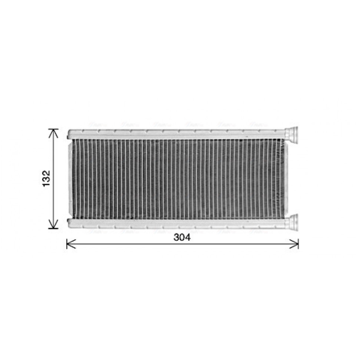Heat Exchanger, interior heating AVA Clever Choice CN6339